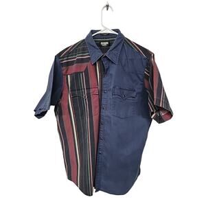 Authentic Western Youngbloods Size XL Color Block Snap Up Men's Shirt Cowboy